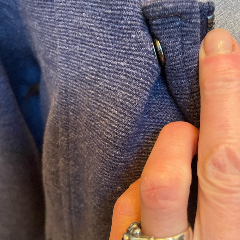Lands End Navy and gray short jacket NWOT - Picture 5 of 9